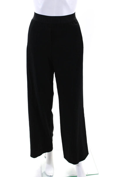 Dorothee Schumacher Womens High Rise Pull On Wide Leg Pants Black Size 2