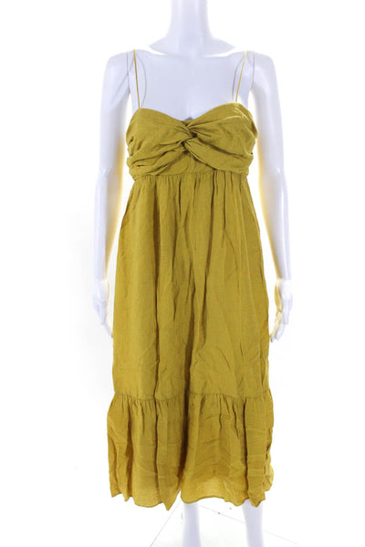 Joie Womens Chayton Dress Yellow Size 6R 12536860