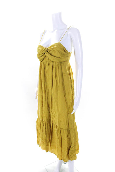 Joie Womens Chayton Dress Yellow Size 6R 12536860