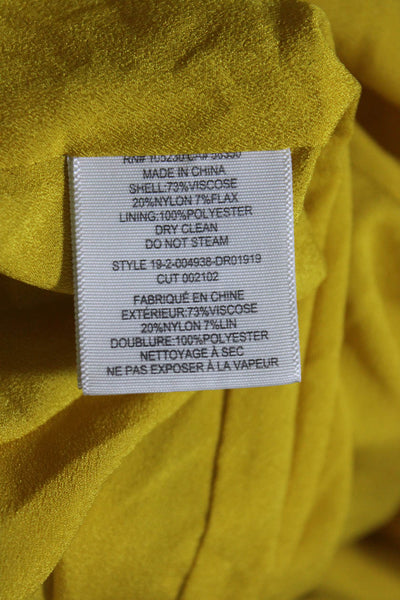 Joie Womens Chayton Dress Yellow Size 6R 12536860