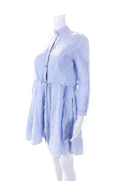 Emporio Armani Womens Blue Layered Swing Dress Blue Size 36 13985323