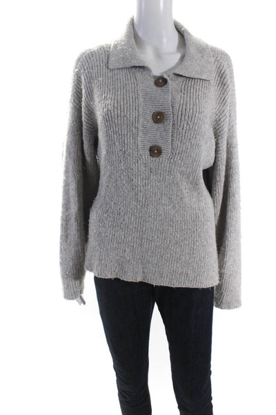 Apiece Apart Womens Miguela Knit Sweater Grey Size S 14648912