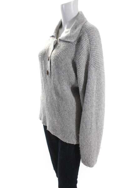 Apiece Apart Womens Miguela Knit Sweater Grey Size S 14648912