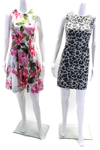 Vince Camuto Womens Floral Animal Print Dresses Multi Colored Size 4 Lot 2