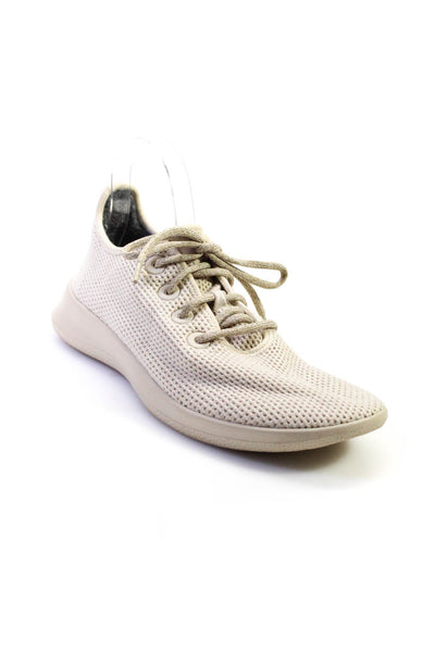 Allbirds Mens Knit Low Top Lace Up Walking Sneakers Beige Size 10