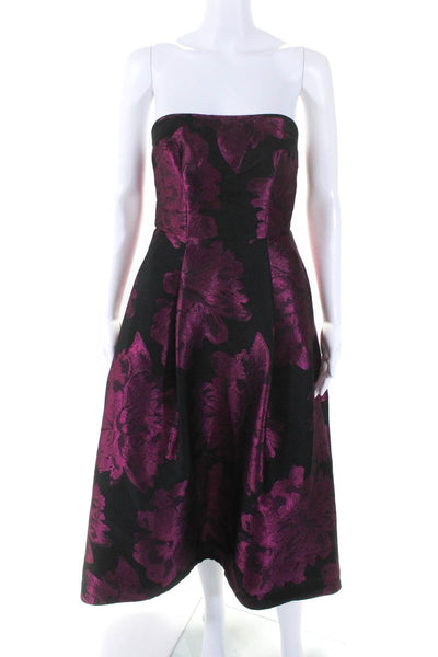 Slate & Willow Womens Jacquard Bold Dress Purple Size 0R 10863932