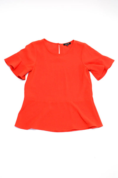 J Crew  Madewell Womens Blouses Tops Red Size 0 XXS Lot 2