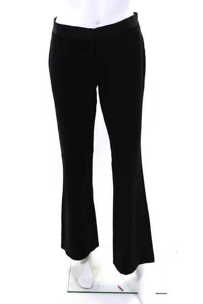 BCBG Max Azria Womens High Waist Ponte Flare Pants Black Size Medium