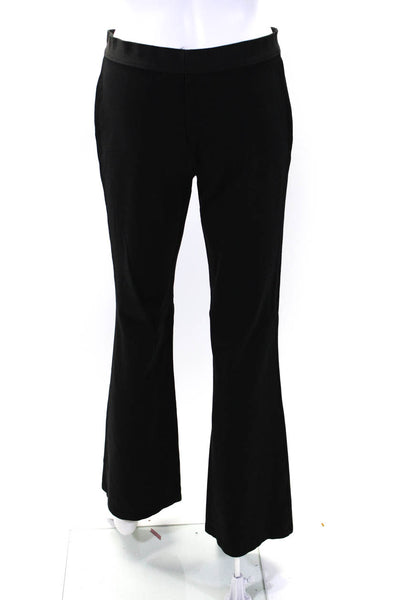 BCBG Max Azria Womens High Waist Ponte Flare Pants Black Size Medium