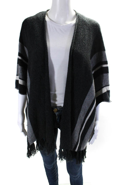 Velvet Womens Open Front Dolman Sleeve Cardigan Sweater Gray Cashmere Size M/L