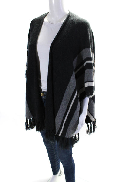 Velvet Womens Open Front Dolman Sleeve Cardigan Sweater Gray Cashmere Size M/L