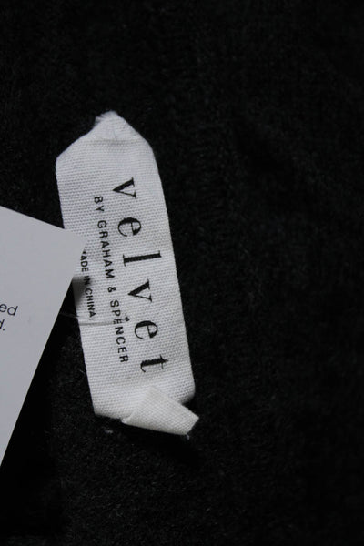Velvet Womens Open Front Dolman Sleeve Cardigan Sweater Gray Cashmere Size M/L