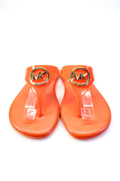 Michael Michael Kors Womens Poppy CARMEN JELLY THONG Sandals Shoes Size 6