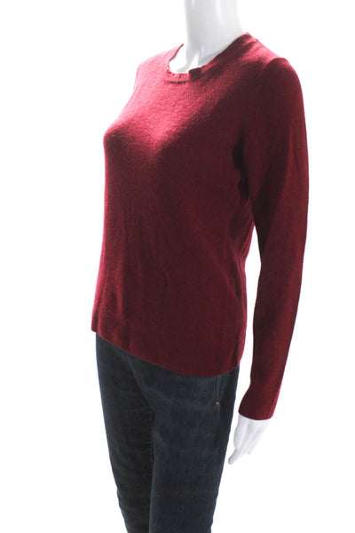 Cashmere Cashmere Womens Crew Neck Pullover Sweater Red Cashmere Size Large