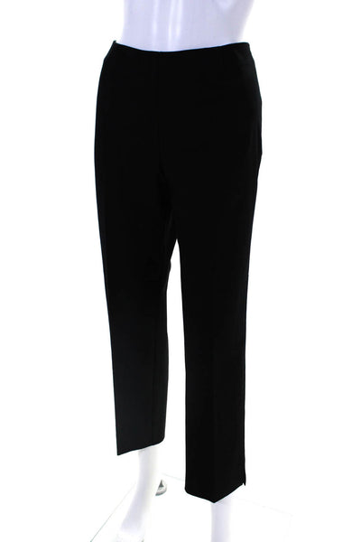 Lafayette 148 New York Women's Zip Closure Flat Front Dress Pant Black Size 10