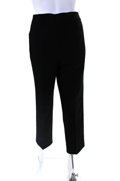 Lafayette 148 New York Women's Zip Closure Flat Front Dress Pant Black Size 10