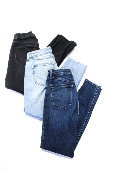 Amo J Brand J Crew Womens Skinny Jeans Pants Blue Size 24 25 Lot 3