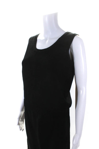 St. John Collection By Marie Gray Womens Tank Top Skirt Set Black Size S 4