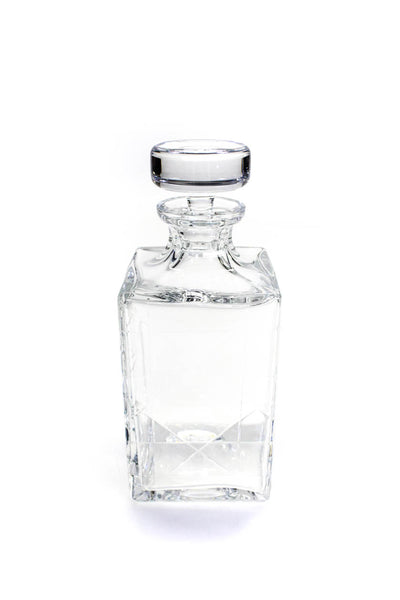 Christian Dior Cannage Cut Glass Whiskey Decanter With Lid