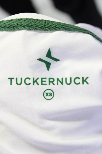 Tuckernuck Women's Crewneck Short Sleeves Basic Blouse Cream Size XS