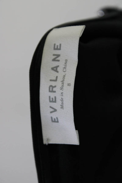 Everlane Womens Sleeveless Knee Length Tank Dress Black Size 8