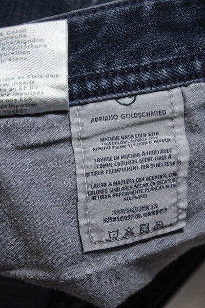 AG Adriano Goldschmied Mens Denim Tailored Straight Leg Jeans Blue Size 36/34