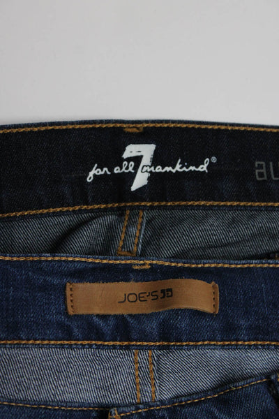 Joes 7 For All Mankind Womens Cotton Straight Leg Jeans Blue Size EUR36 Lot 2