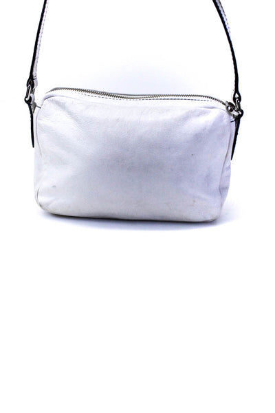 Marc By Marc Jacobs Womens Leather Zip Top Small White Crossbody Bag Handbag