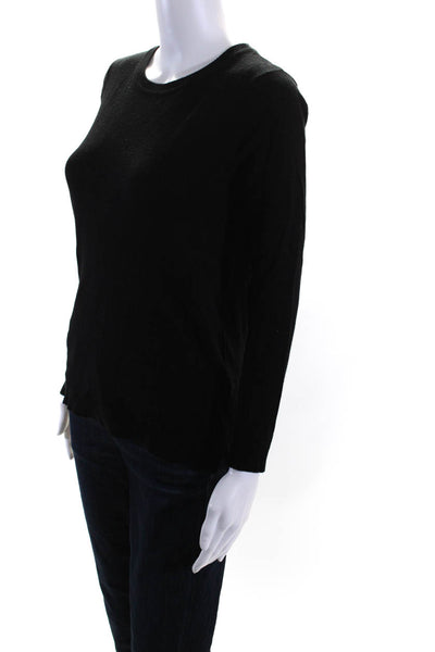 525 America Women's Crewneck Long Sleeves Pullover Sweater Black Size S