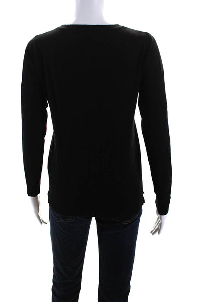 525 America Women's Crewneck Long Sleeves Pullover Sweater Black Size S