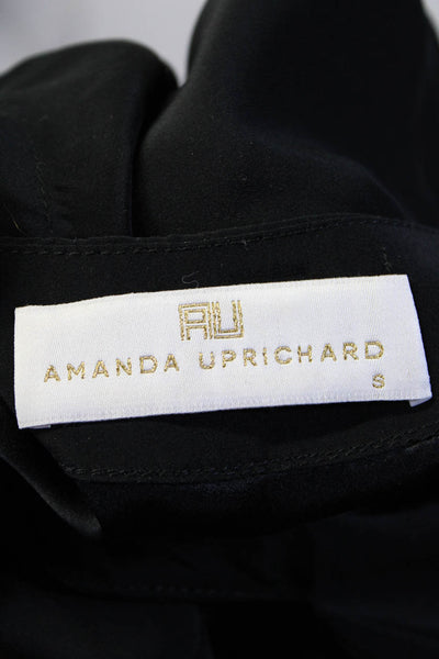 Amanda Uprichard Womens Silk Sleeveless Pullover Tank Top Black Size Small