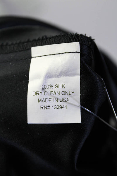 Amanda Uprichard Womens Silk Sleeveless Pullover Tank Top Black Size Small