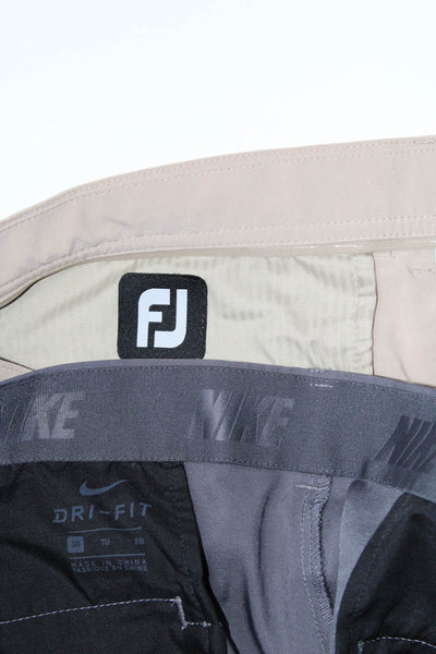 FJ Nike Mens Buttoned Zipped Slip-On Casual Shorts Beige Size EUR38 Lot 2