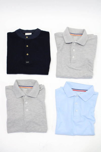 Scotch And Soda French Toast Boys Polo Shirts Blue Gray Cotton Size 10-12 Lot 4