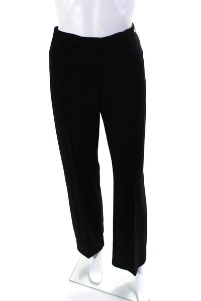 Tahari Women's Pull-On Flat Front Casual Straight Leg Pant Black Size M