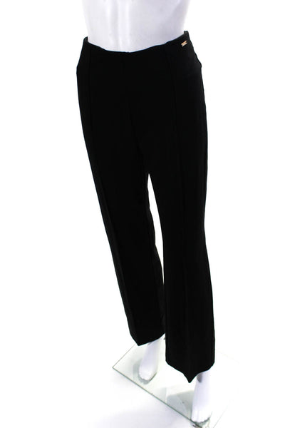 Tahari Women's Pull-On Flat Front Casual Straight Leg Pant Black Size M