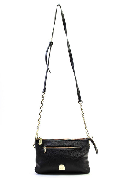 House of Harlow 1960 Women's Zip Closure Pockets Crossbody Handbag Black Size S