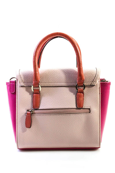 Art Fever Women's Snap Closure Top Handle Color Block Tote Handbag Size M