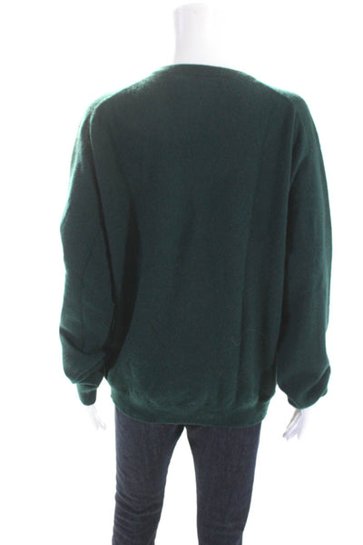 Reformation Women's V-Neck Long Sleeves Pullover Sweater Green Size S