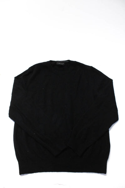 Bloomingdales Joe Fresh Mens Cashmere Sweater Black Yellow Size XL Lot 2