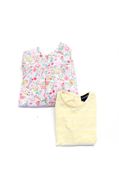 Ralph Lauren Blue Label Jacadi Girls Striped Shirt Floral Dress 12 Months Lot 2