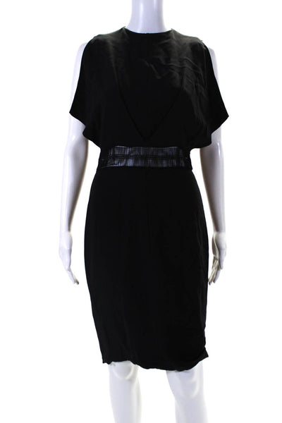 Genny Womens Lurex Embroidered Dress Black Size 42 10796709