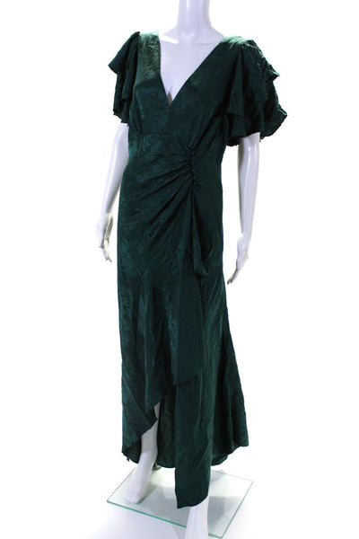 Tanya Taylor Womens Green Silk Clementine Dress Green Size 10R 12713284