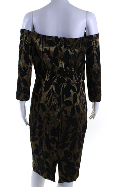 Trina Turk Womens Sumire Dress Black Size 10 13007183
