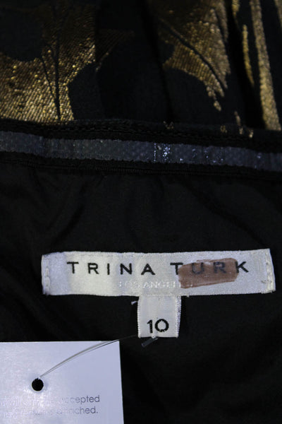 Trina Turk Womens Sumire Dress Black Size 10 13007183