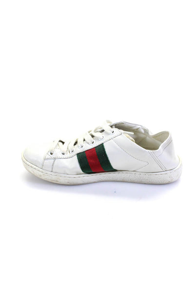Gucci Womens Leather Beetle Low Top Sneakers White Size 34 4