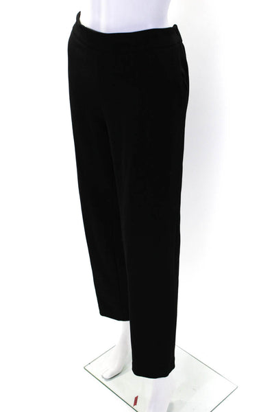 Hatch Womens Ruched Elastic Waist Slip-On Tapered Dress Pants Black Size 3