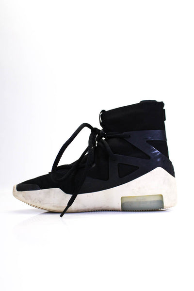Nike x Fear of God Mens High Top Suede Trim Lace Up Basketball Sneakers Black Si