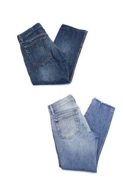 Frame Denim Rag & Bone/Jean Womens Boy Raw Hem Jeans Blue Size 24 25 Lot 3