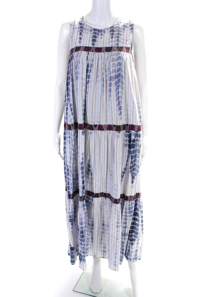 Warm Womens Multi Tie Dye Maxi Blue Size 1R 13727286